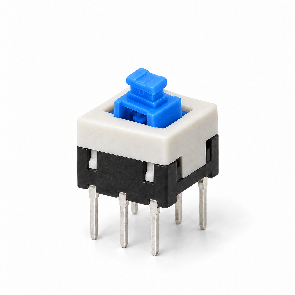Botão de pressão com retenção de 6 pinos para breadboard